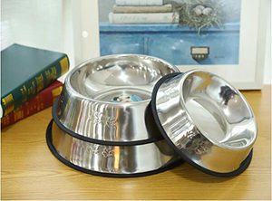 Various Sizes Stainless Steel Round Pet Dog Bowl