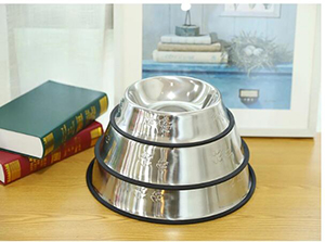 Various Sizes 304 Stainless Steel Pet Dog Cat Bowl