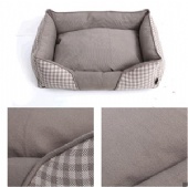 Luxury Leather Round OEM Customized Large Dog in Bed