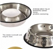 High Quality Various Sizes Stainless Steel Pet Dog Bowl